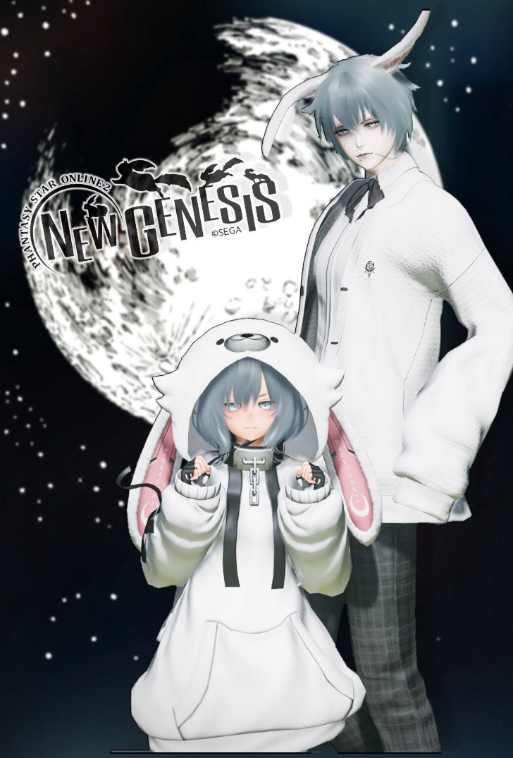 Pso2Tkyt76's tweet photo. 即興うさぎコーデ！
遅くまでありがとー！
@Rukia_pso2 

 #PSO2NGS_SS
 #NGS_SS 
 #ma7ロゴ https://t.co/mxYSvPvmUq