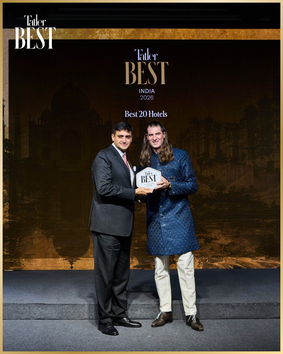 Rambaghpalace's tweet photo. A treasured landmark of Indian hospitality, recognised among the world’s finest!

We are deeply honoured that our Living Legacy, the iconic Rambagh Palace, Jaipur, has been named among India’s Top 20 Hotels and has also been recognised as the https://t.co/IC3N5OQNZ7