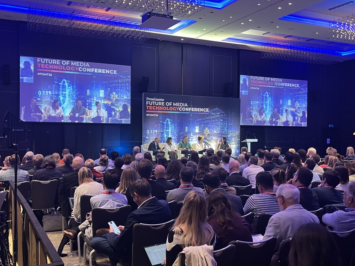 hugodrayton's tweet photo. Engaged audience at today’s UK Press Gazette Future of Media conference: #FOMT26 https://t.co/8jmbbvXTQ9