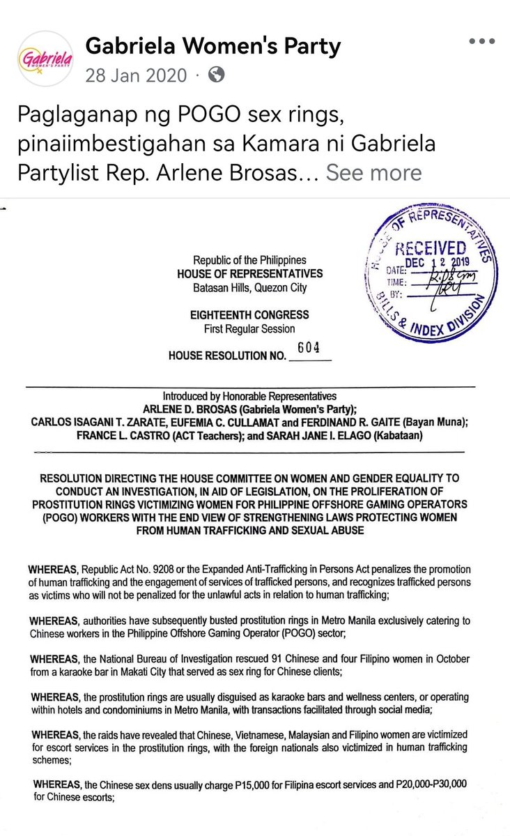 albalnce's tweet photo. Political analyst ka pero may selective amnesia ka sa efforts ng NatDems?

As far back as 2018 (and I'm sure that there are efforts that extend way before that), Bayan Muna has opposed China's incursions in WPS. Gabriela Partylist also led efforts vs. POGOs. https://t.co/SJNzJ2MahD