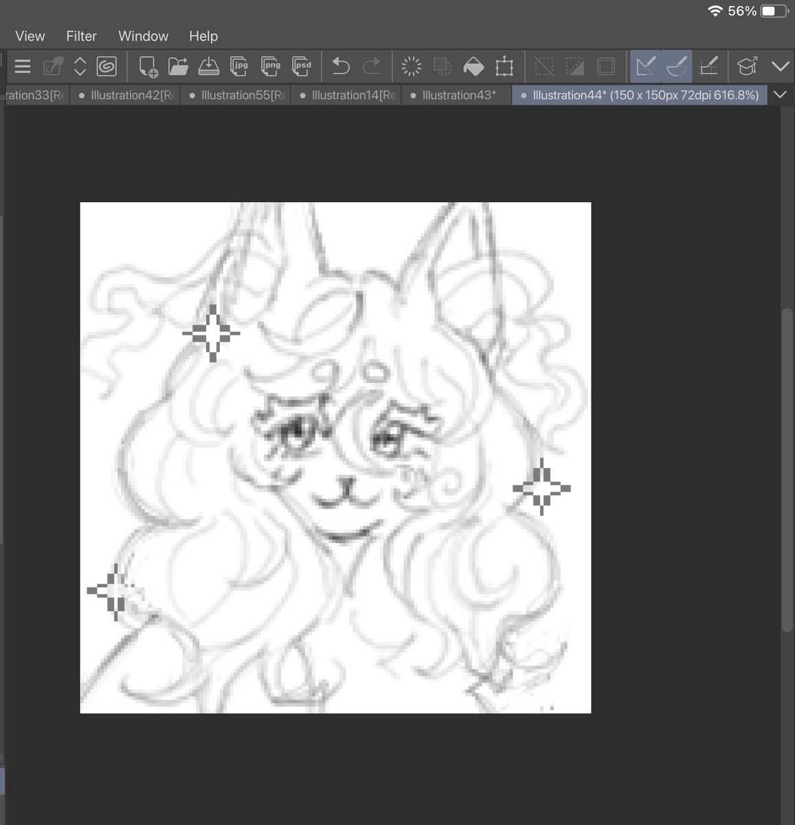 Maroonicx's tweet photo. some commission wips since I never post here hiii 2nd and 3rd are pixel icons :) #furryart https://t.co/R88SnjjcMf