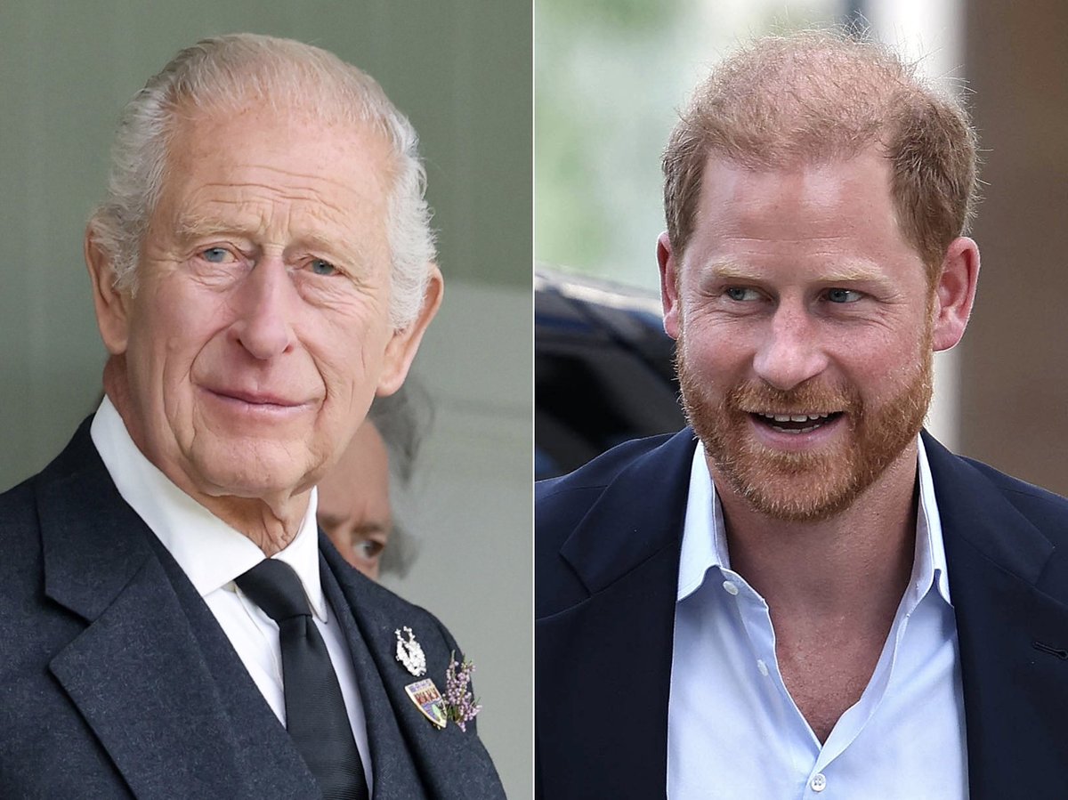 haveigotnews's tweet photo. Royal aides confirm that King Charles has spoken to Harry since his return two weeks ago. It was to tell him there was no space at 240-bedroom Buckingham Palace, but at least they spoke https://t.co/Afwfk9wQaR