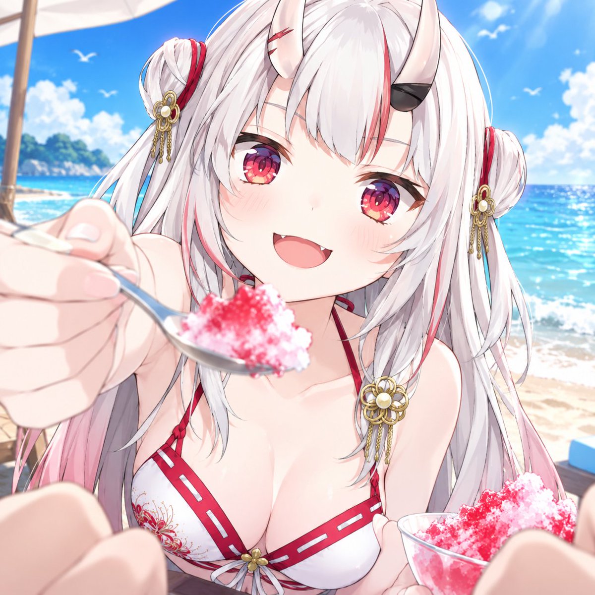 DtOwXQgKES27120's tweet photo. あーん❤
 #百鬼絵巻  #AIだ余 https://t.co/abQIlTrnPF