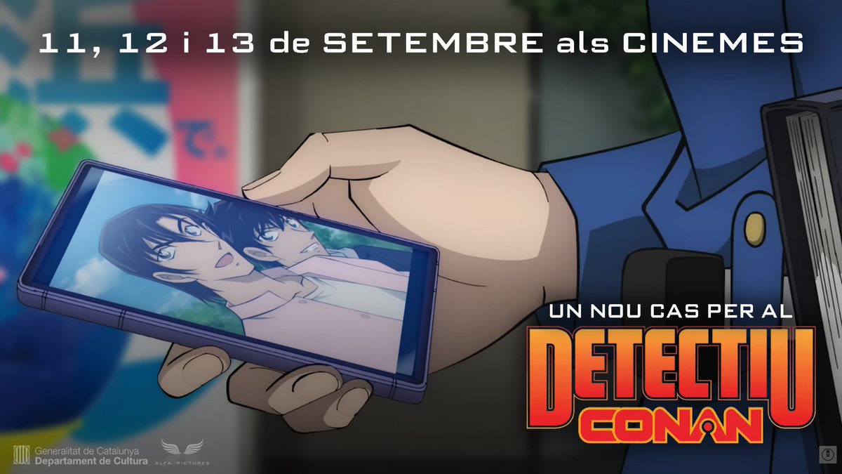 ElDetectiuConan's tweet photo. Falta 1 dia per l'estrena de la pel·lícula 29 d'"El detectiu Conan: L'àngel caigut de la carretera".
En Kenji Hagiwara i en Jinpei Matsuda tindran un paper clau en aquest cas? I la Chihaya Hagiwara el podrà resoldre?
L’11 de setembre, només als cinemes! #DetectiuConan3XL https://t.co/KB98BIKx3E