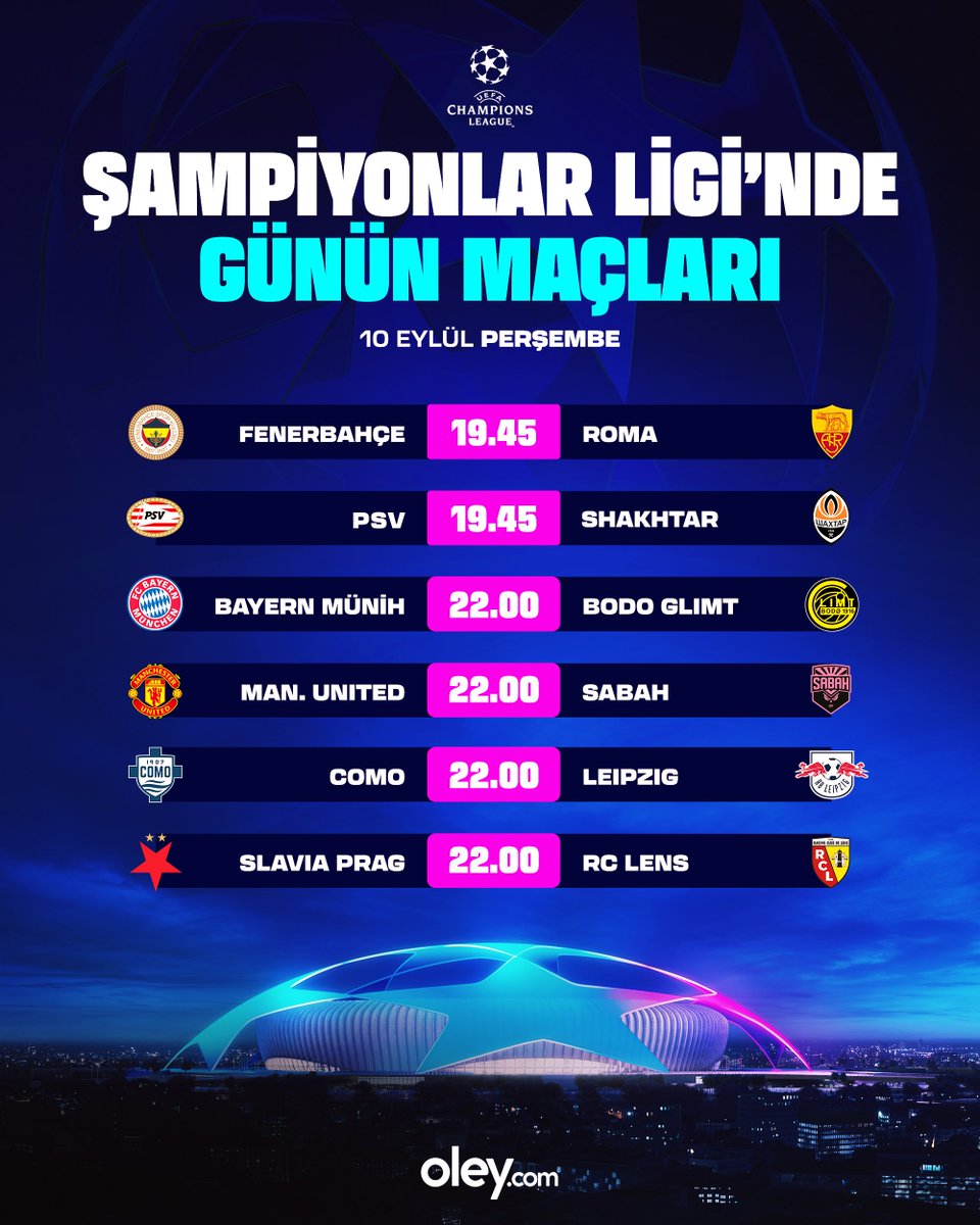 oleycom's tweet photo. Avrupa’nın devleri, Şampiyonlar Ligi sahnesinde kozlarını paylaşıyor! 🏆

Bahis heyecanını daha da yukarı taşı, futbolun yıldızlarına https://t.co/ZI8slUXWsL’da eşlik et! ⚽🔥 https://t.co/SgIHm3Psg9