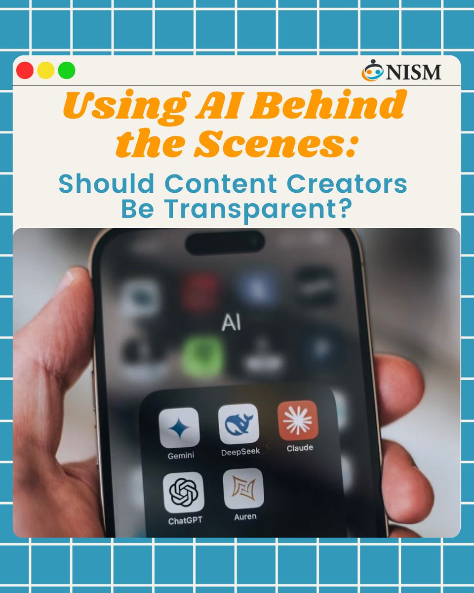 nismonline's tweet photo. If AI wrote the idea, built the strategy, and scripted the video... is it still your content?

It's a question more creators are facing. 

Our latest blog breaks down both sides and how to handle disclosure in a way that doesn't tank your engagement: https://t.co/rjFe1OV1Dk https://t.co/5bP3TltzcN