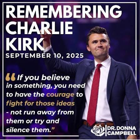 JJansaSDS's tweet photo. One year ago, Charlie Kirk was murdered at the age of just 31, while doing what had defined his public life: engaging with young people, defending his convictions, and exercising the freedom to speak openly and debate ideas.

A man of strong faith, a husband and a father, Charlie believed that political and ideological differences should be confronted through argument and democratic debate - never through hatred or violence.

One year later, his memory reminds us of a principle at the heart of every free society: disagreement can never justify violence. The answer to speech is more speech; the answer to disagreement is debate.

Charlie Kirk is no longer with us, but the values he stood for - freedom of expression, faith, courage and peaceful political debate - remain. They deserve to be defended.

#CharlieKirk #FreedomOfSpeech #Democracy #FreeSociety #PoliticalDebate #NoToViolence