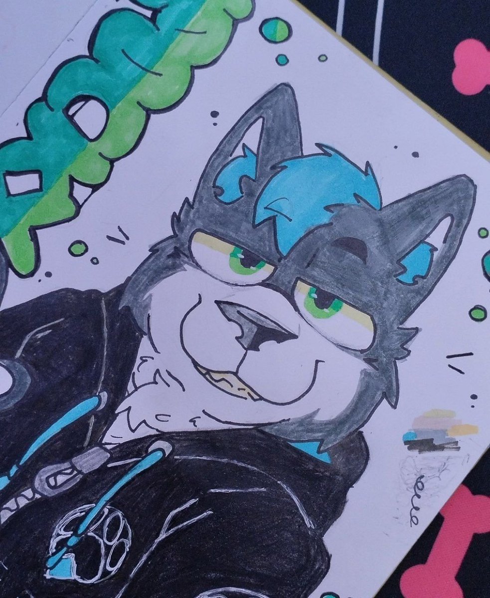 dedopuck's tweet photo. Drawing for a local furry 
#furryart #furry https://t.co/mMCl5MBHUy