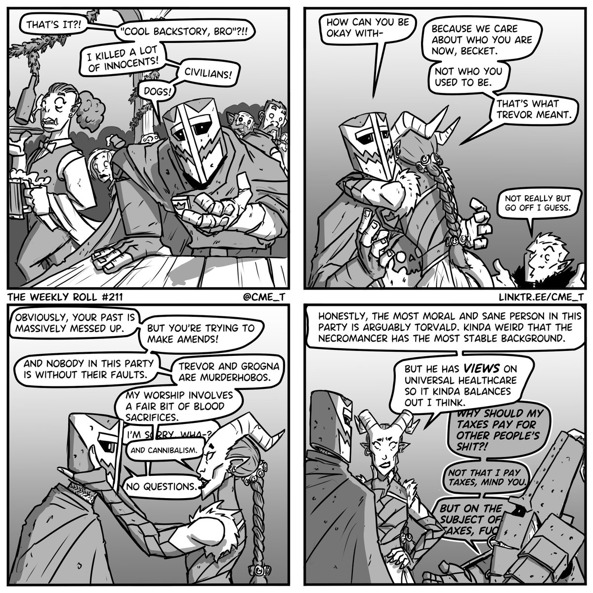 CME_T_Was_Taken's tweet photo. The Weekly Roll Ch. 211. "Morality"
The plushies are funded but pre-orders close on Tuesday, after which you can't buy them anymore! https://t.co/WTVmvvhodg