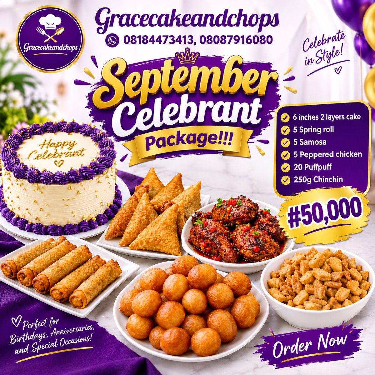 gracecake_kit's tweet photo. September Celebrant package https://t.co/oro51tq9Ol