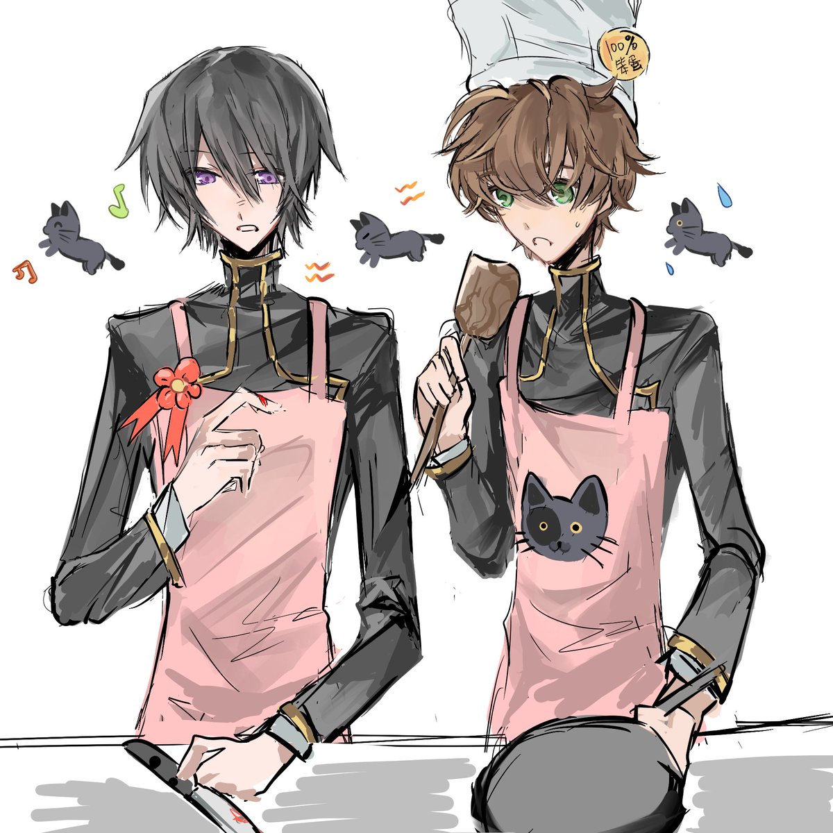 fulaoshu123's tweet photo. 👨‍🍳🐈‍⬛🐾💨 https://t.co/fTp9ZzLXM2
