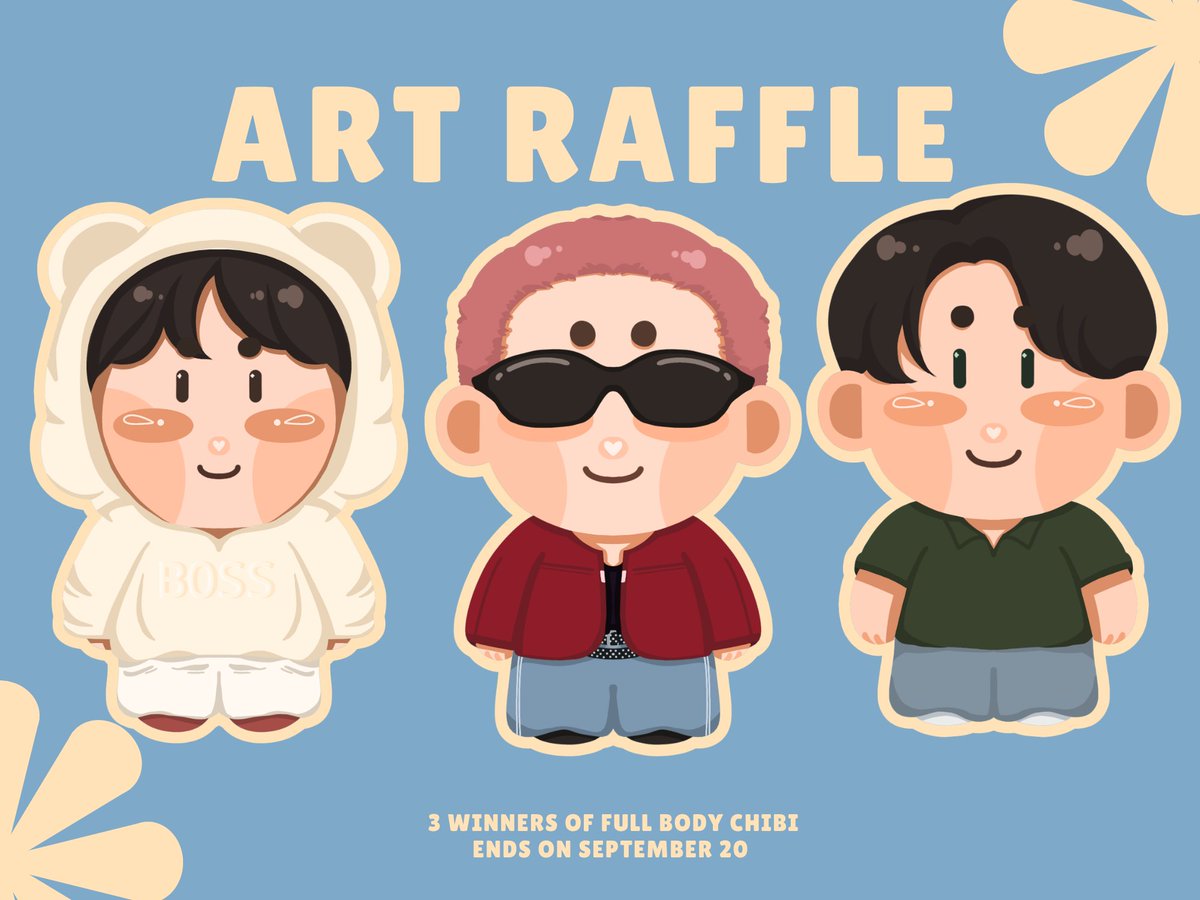 ohbaeeeme_'s tweet photo. September Art Raffle ~ 🍥

3 winners of Full Body Chibi  ✨

— like &amp; rt 

ends on September 20 

good luck! 🙇‍♀️🫶 https://t.co/jgIBwlfjXg