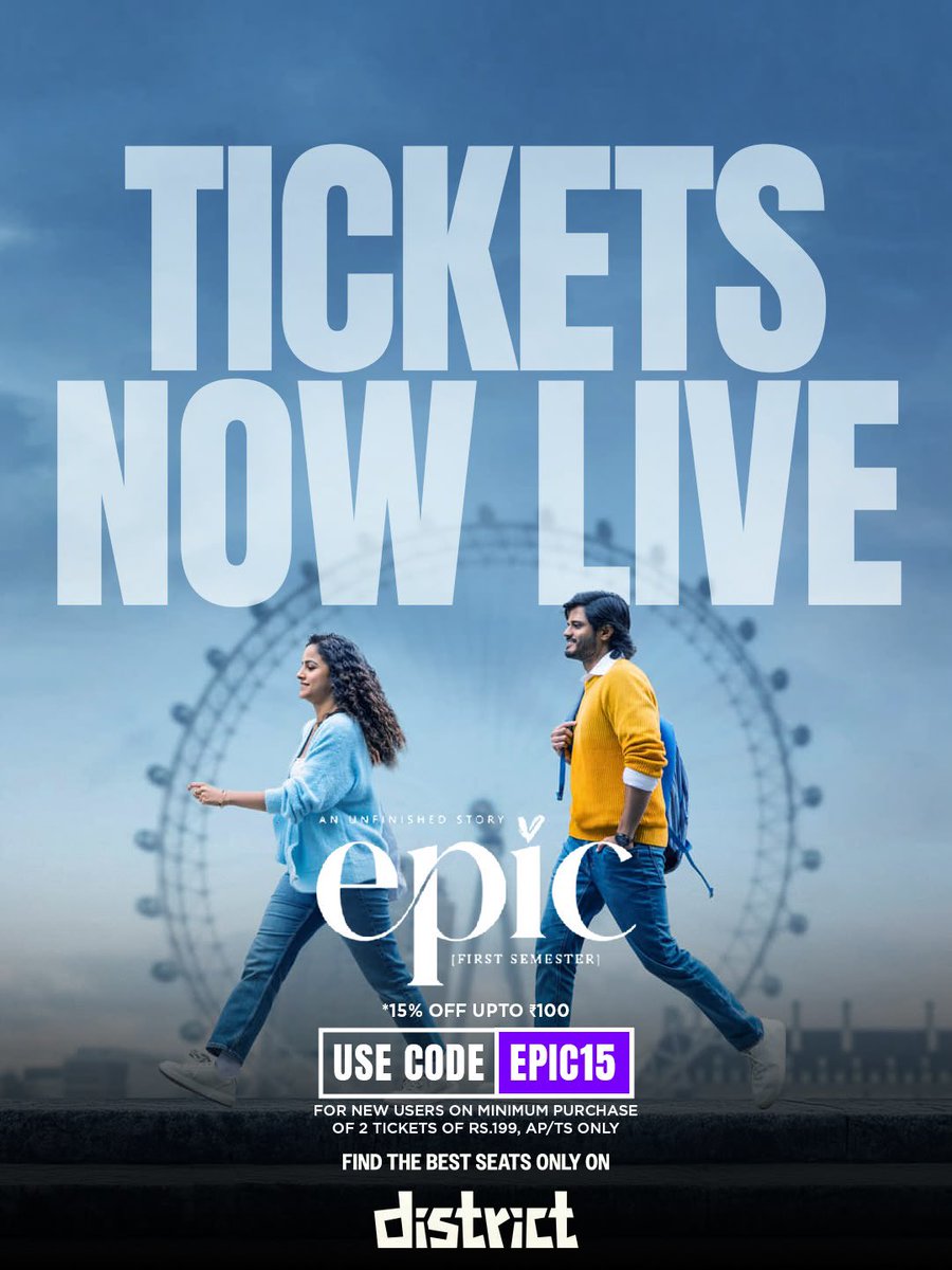 Telugu_Cult's tweet photo. #EPIC  Giveaway Alert🔥🔥🔥

10 vouchers giveaway 💥💥💥

Will Send Coupons , you can book on @district_india | @District_SS 

RT, Follow @telugu_cult and comment your Id 💥💥💥 #AnandDeverakonda https://t.co/kV29lvJGAg