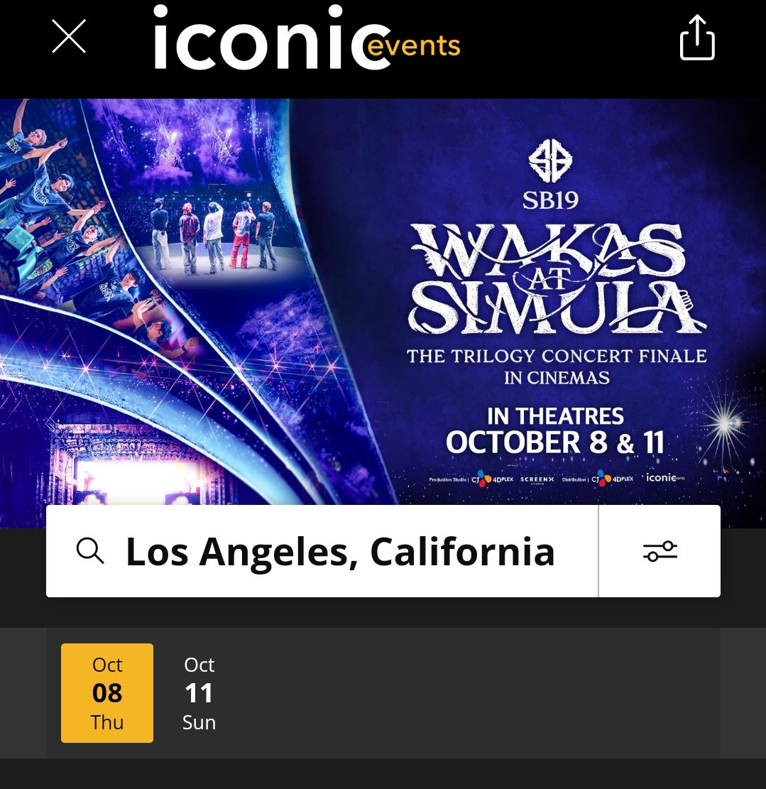 SBretmanStone's tweet photo. LOOK: “Wakas at Simula: The Trilogy Concert Finale” Film is now available for advance booking in the United States.

To view participating cinemas and available screenings, visit the Iconic Releasing website.

LINK: https://t.co/gxYeIY511w

SB19 WAS TICKET DAY
@SB19Official #SB19
#WakasatSimulaConFilmOnSale