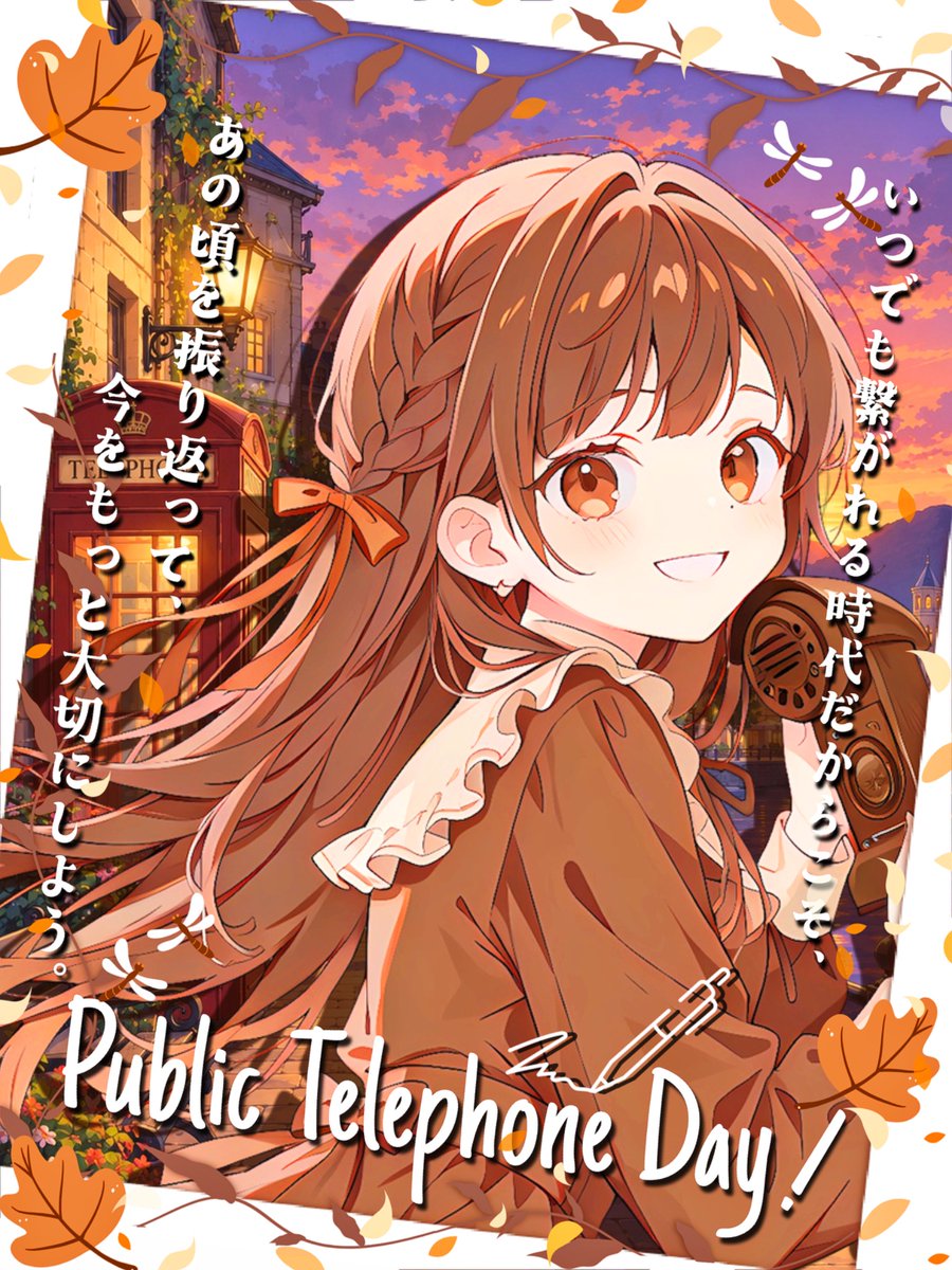 Oo0u0pO's tweet photo. ˚.✧✨🍁✨ フリー素材 ✨🍁✨✧. ˚

⋰ 
      9月11日は  #公衆電話の日 📞✨˖˚◌
 ⋱

✍🏻 💖や🔂とっても感謝です🫶🏻✨
フォト風×ノスタルジックな電話ボックス背景付きꔛ🌆

パターンは4色🍁リプ欄へどうぞ🌤️

#Vtuber素材 #おはようVtuber素材 https://t.co/F0l0U0Oelt