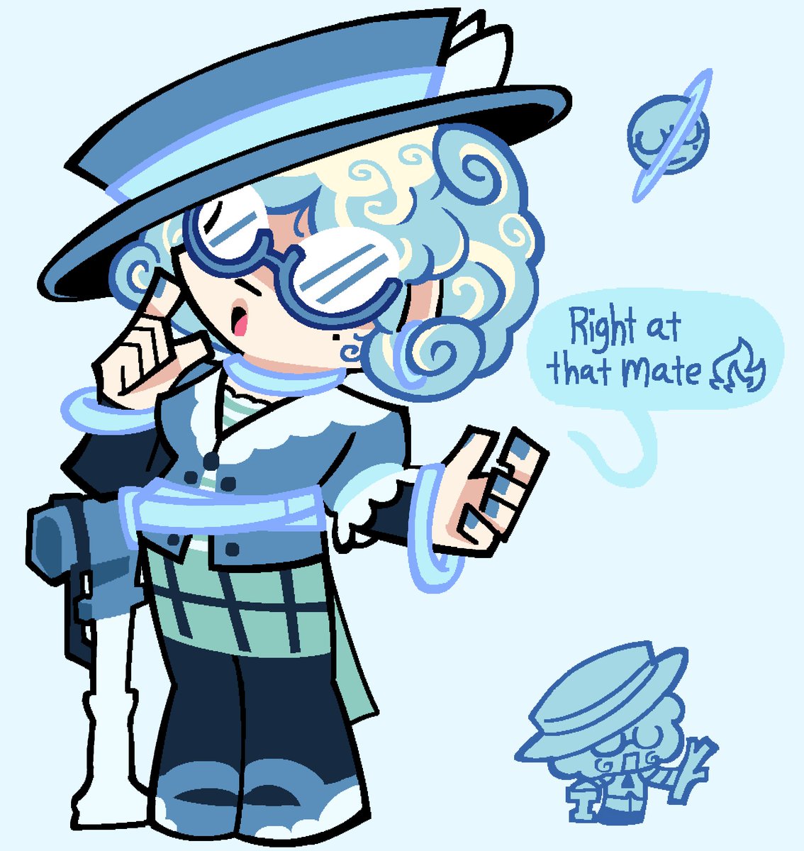PluTri_'s tweet photo. it took three whole months for me to do her redesignbevcause of procrastination ok whatever heres uranus #planethumans https://t.co/9VTVJiqrPI