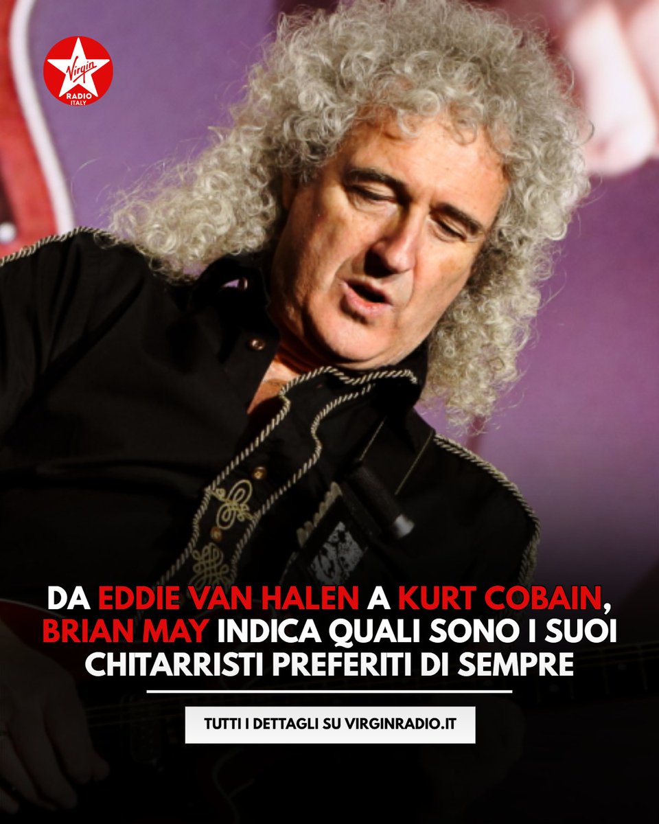 VirginRadioIT's tweet photo. .@QueenWillRock, @DrBrianMay indica quali sono i suoi chitarristi preferiti di sempre 🔴 Scoprili qui: https://t.co/Xnnhtd5iXK
Da Eddie Van Halen a Nuno Bettencourt e Kurt Cobain, l'opinione del grande chitarrista britannico
#Queen #BrianMay #StayRock #VirginRadio #StyleRock https://t.co/B1m20mvKHu