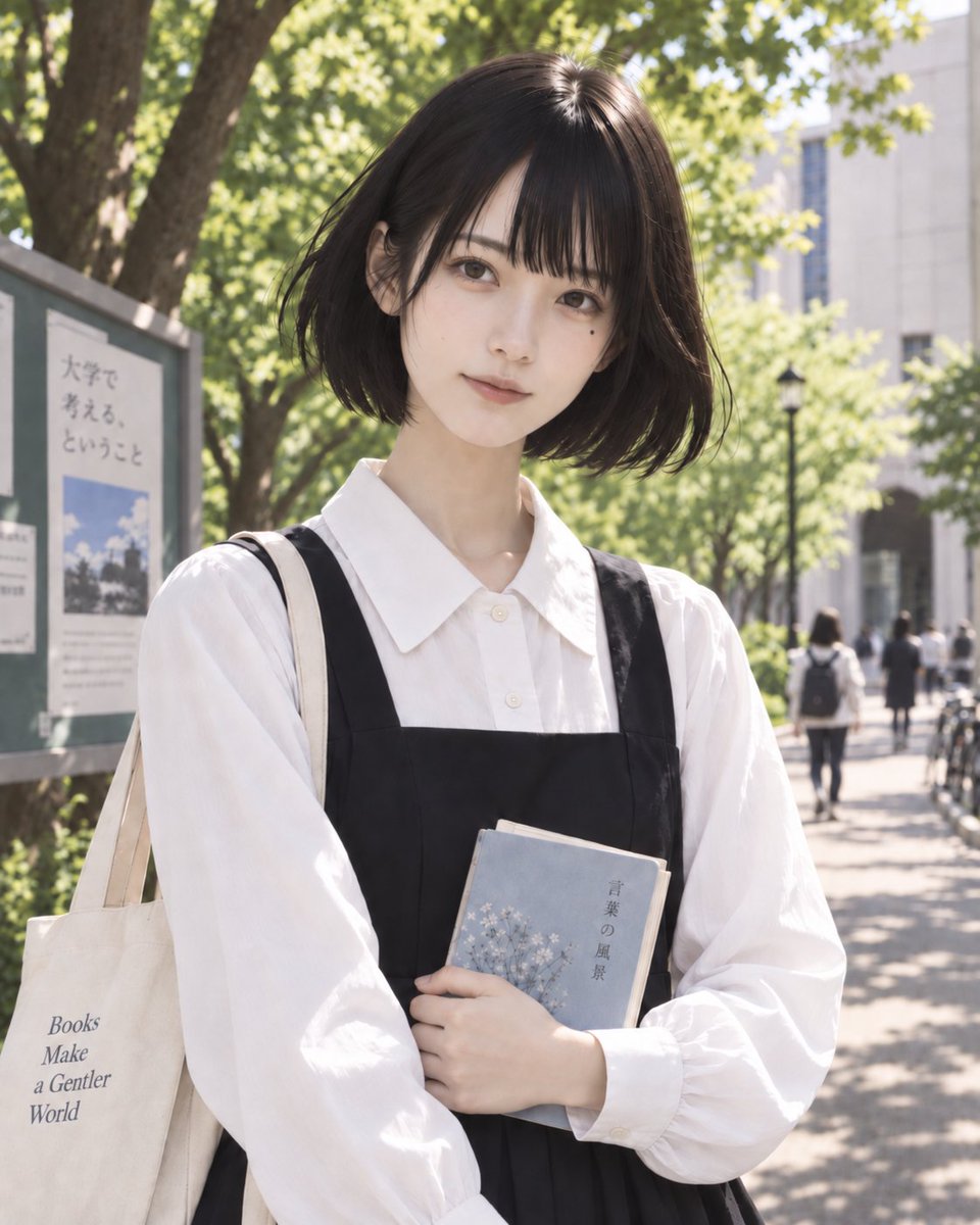 kazu_oppa's tweet photo. 四畳半神話大系の明石さんっぽい女の子をどうにか作ってとチャッピーにお願いしてる。
2枚目のほうが雰囲気近づいている気がする…！ https://t.co/ia66WdMe7a