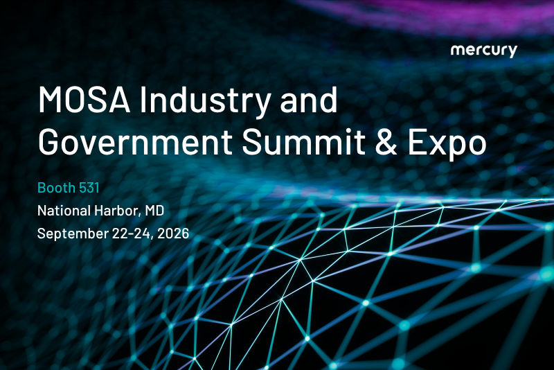 MRCY's tweet photo. Visit Mercury at the MOSA Industry &amp; Government Summit &amp; Expo to see how we apply #MOSA principles across our technologies to help the Department of War rapidly field new capabilities and stay ahead of evolving mission demands. https://t.co/4fDmY5sWey https://t.co/lsEbPlG0bP