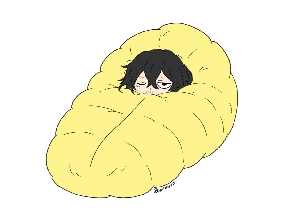 daimxxo's tweet photo. 前から描いてみたかった寝袋に入った相澤先生🥱💤
描いてみました！！ https://t.co/4KB968702n