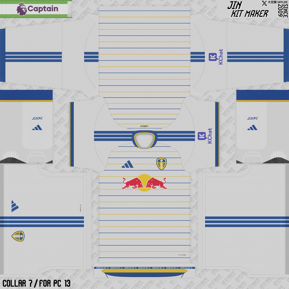JinKitmaker's tweet photo. Leeds United 26/27 EPL Kitpack        

Home / Away / Third / Gk1 / Gk2 / Gk3 / Gk4 

PNG  &amp;  PC Sider Kit-Server 
>>https://t.co/x1Pmx7aPk3

#eFootball #PES2021 #Kitpack #peskit #kitmaker #LeedsUnited #LUFC #EPL https://t.co/qqlHiiZwqZ