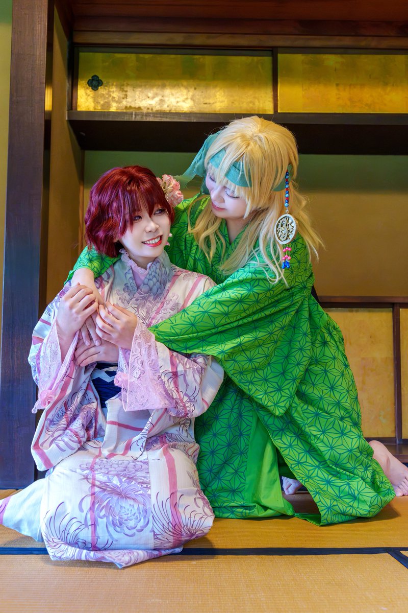 shapu_a's tweet photo. cos.暁のヨナ

娘さあ~~~ん！！！ただいま！

                ゼノおかえり！どこ行ってたの？

ゼノ￤@Key02091412 
📸￤@Cecilia250402 
#セシリアフォト https://t.co/lbQRUJhxoG