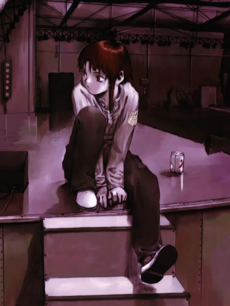 3CC0__'s tweet photo. Serial Experiments Lain illustrations by Yoshitoshi ABe https://t.co/egH7EC99mq