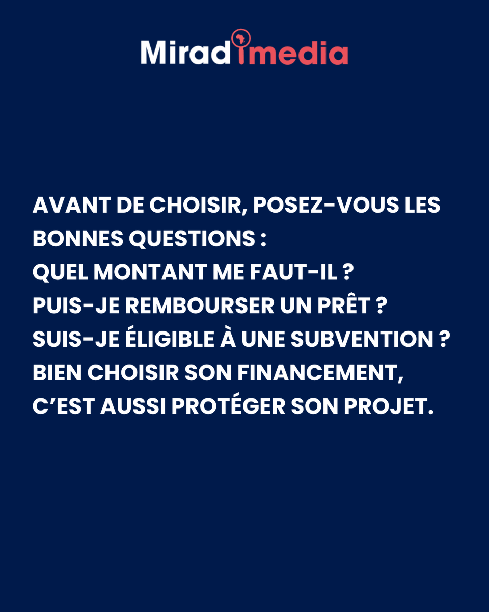 MiradiMedia's tweet photo. Avez-vous déjà sollicité un prêt ou une subvention pour votre activité ? https://t.co/H0Vk6TsX2Y