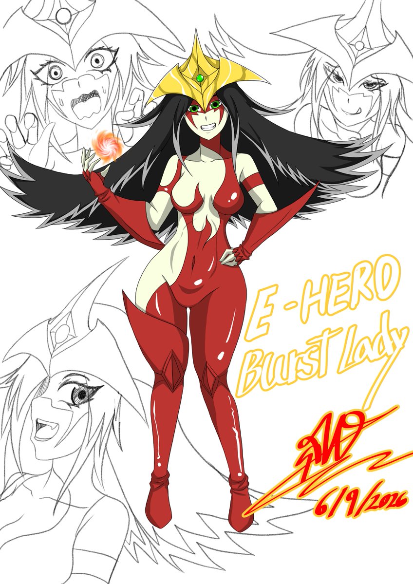 THE_MASK_KAISER's tweet photo. E Hero Burst Lady and....... Fusion!!!! 
#Yugioh #YugiohGX #TagForce https://t.co/uit7oaC4p1