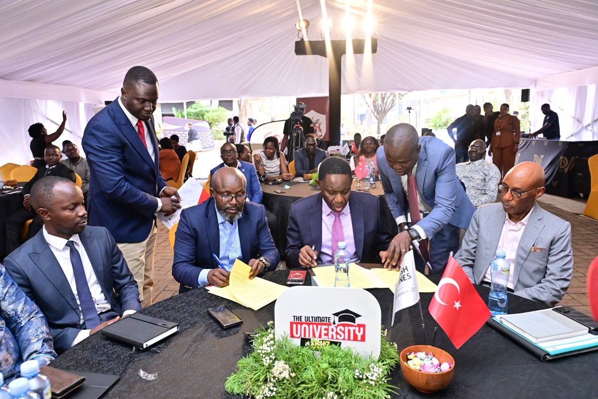 nyamadon's tweet photo. This morning, at @BOU_Official Gardens, we unveiled Season 4 of the #UniversityQuizChallenge. Thanks to Governor Atingi-Ego for the support. A total of 20 chartered universities will engage in a battle of wits, to be aired on @VisionGroup platforms starting October 3rd. We appreciate our partners; @URAuganda @UCC_Official @Parliament_Ug @NetstudiosA @CmaUganda @TurkishAirlines & @KrystalWaterUG . Let the battle begin! #VisionUpdates