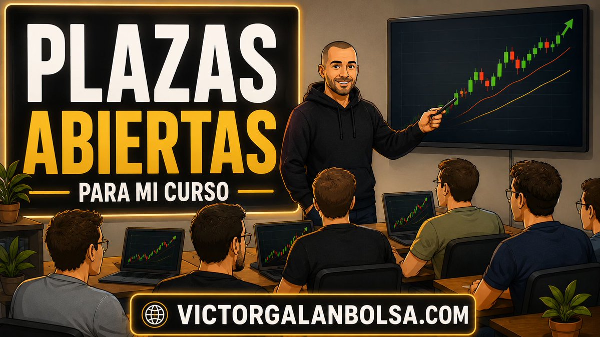 VictorG_bolsa's tweet photo. ABRO DE NUEVO MI CURSO 📊 📚️ 

No es otro curso de 4 indicadores

Aquí aprenderás a buscar acciones, entender cuándo entrar, gestionar el riesgo y construir método

📈 Mi metodología
🎯 Entradas, salidas y gestión
👥 Acceso a la comunidad
⚠️ PLAZAS LIMITADAS

Interesados DM ✉️ https://t.co/lOm0Jc1wTw