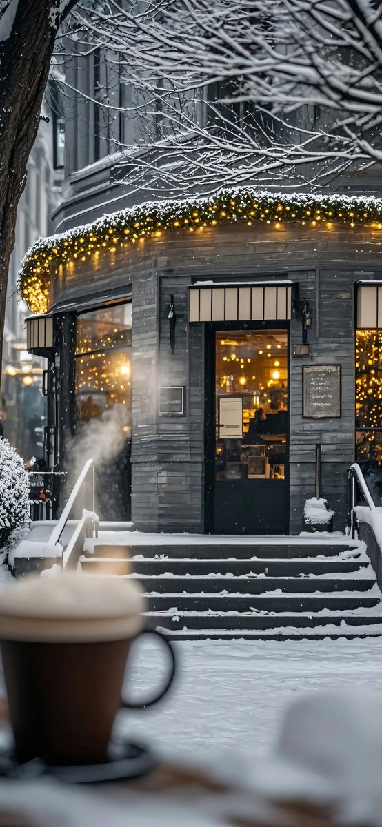 adelc411853's tweet photo. Just sat by the window with a warm coffee, watching the first snowflakes fall. This quiet, gentle Tuesday is exactly what I needed. ， https://t.co/EREM2YwfUU