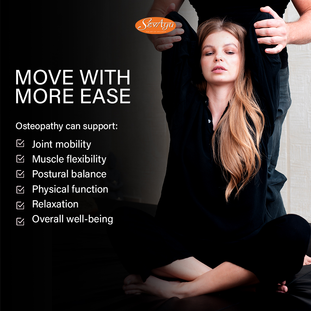 Sevayu1's tweet photo. Your body is connected; your care should be too.

At Sevayu, our whole-body osteopathy uses personalized massage, stretching, &amp; joint techniques to improve your mobility, flexibility, &amp; posture.

Relieve stiffness, tension, &amp; joint discomfort.
📞 Call 289-621-3050 to book today! https://t.co/DqhVM3aQfk
