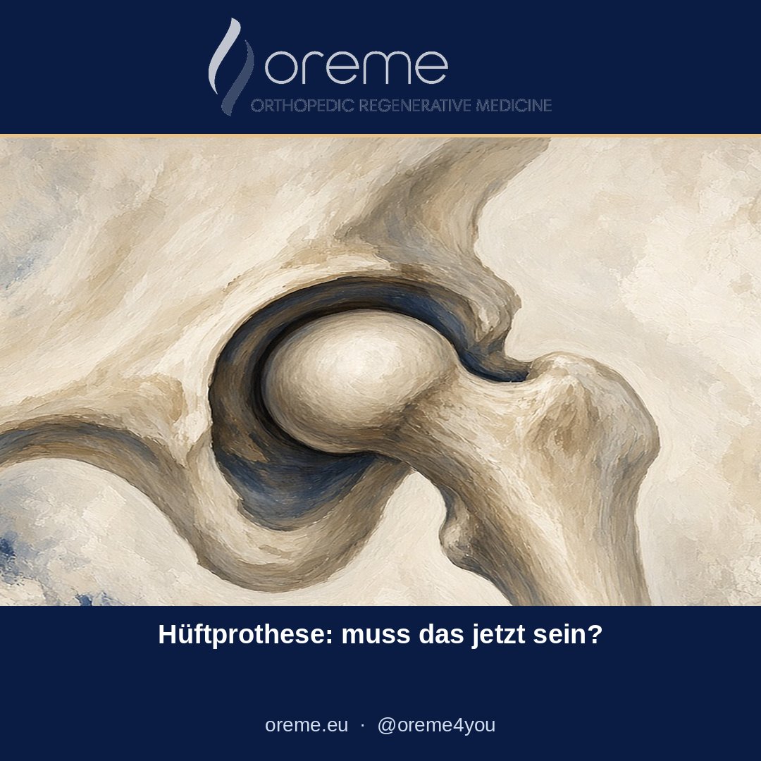 Oreme4You's tweet photo. Hüftprothese: muss das jetzt sein?

Die Hüfte ist nicht automatisch eine OP. Knorpelaufbau ist möglich.

Ich behandle mit hochkonzentrierter PRP, Plättchenlysat und Stammzellen, immer unter Sicht: Ultraschall, Fluoroskopie oder beides.

Zweitmeinung: Teufen oder Zoom.
https://t.co/9BeOjvATX1