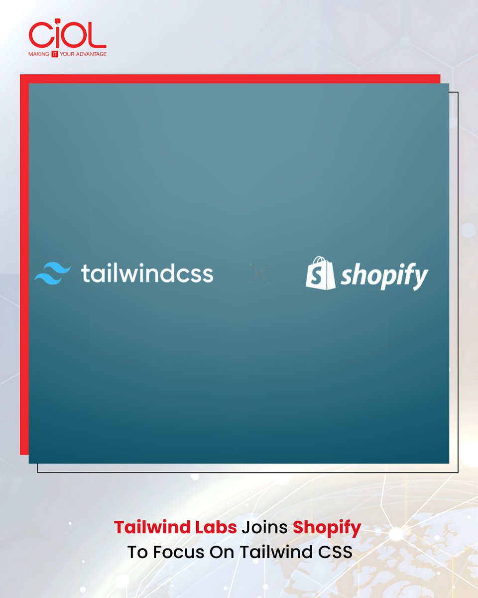 CiOL_News's tweet photo. Tailwind Labs Joins Shopify
Tailwind Labs is joining Shopify, giving Tailwind CSS a long‑term home while keeping its open‑source projects MIT‑licensed.
https://t.co/UJXCarLuC1
#CIOL https://t.co/KcCtQNu0ya