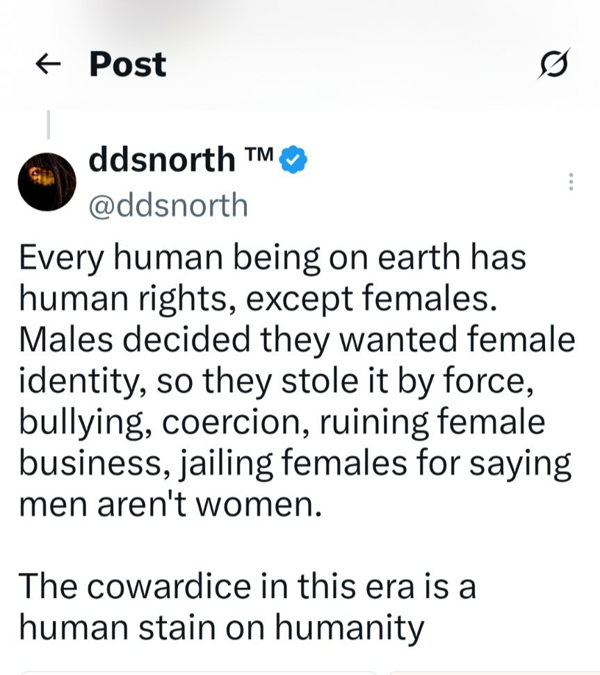 ddsnorth's tweet photo. @salltweets This is a human rights crime against females. I hate this era so much 🤬😞 https://t.co/vd0EdGUASw