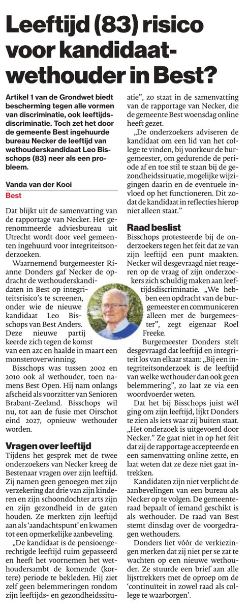 wijbestanders's tweet photo. Wat ons betreft is hier een grens overschreden (actie volgt), wij zijn superblij met onze fitte wethouder Leo Bisschops #groeiendbest @JanStruijs @omroepbrabant @BBnieuws @NPO1 @MinisterBZK https://t.co/pf71yBZRTT