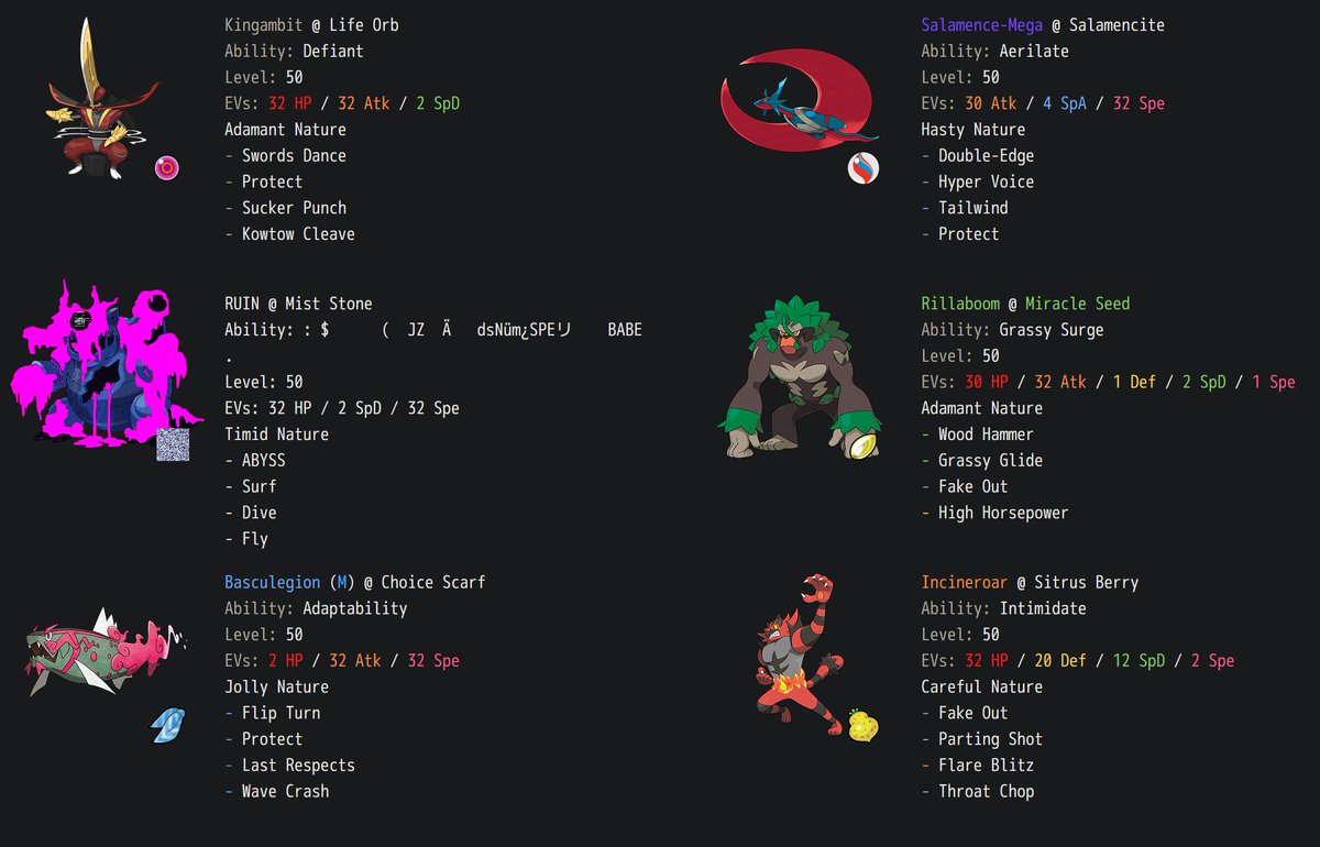 jsketch12's tweet photo. Been having a lot of fun with the new stuff they added in Regulation M-C! Managed to get to Master Ball with this team, but curious to see if there are ways I could optimize it a little better, what do y'all think https://t.co/5RmZdgRKxk