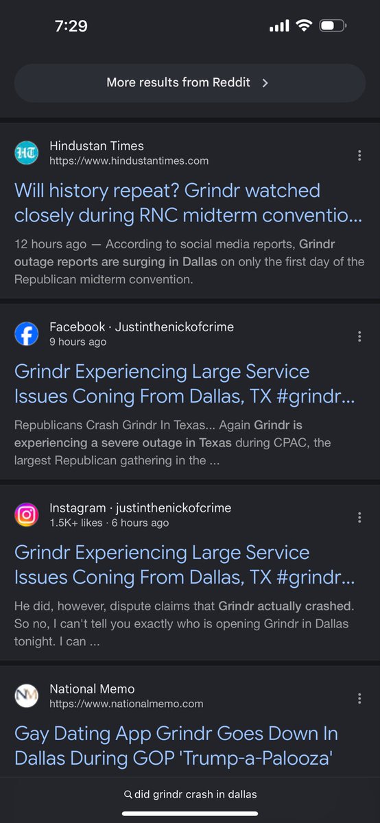 dayzkathardy's tweet photo. @YourAnonNews Looks like the amount of Republicans it takes to crash Grindr showed up in Dallas last night… https://t.co/UmoWMoyfOg