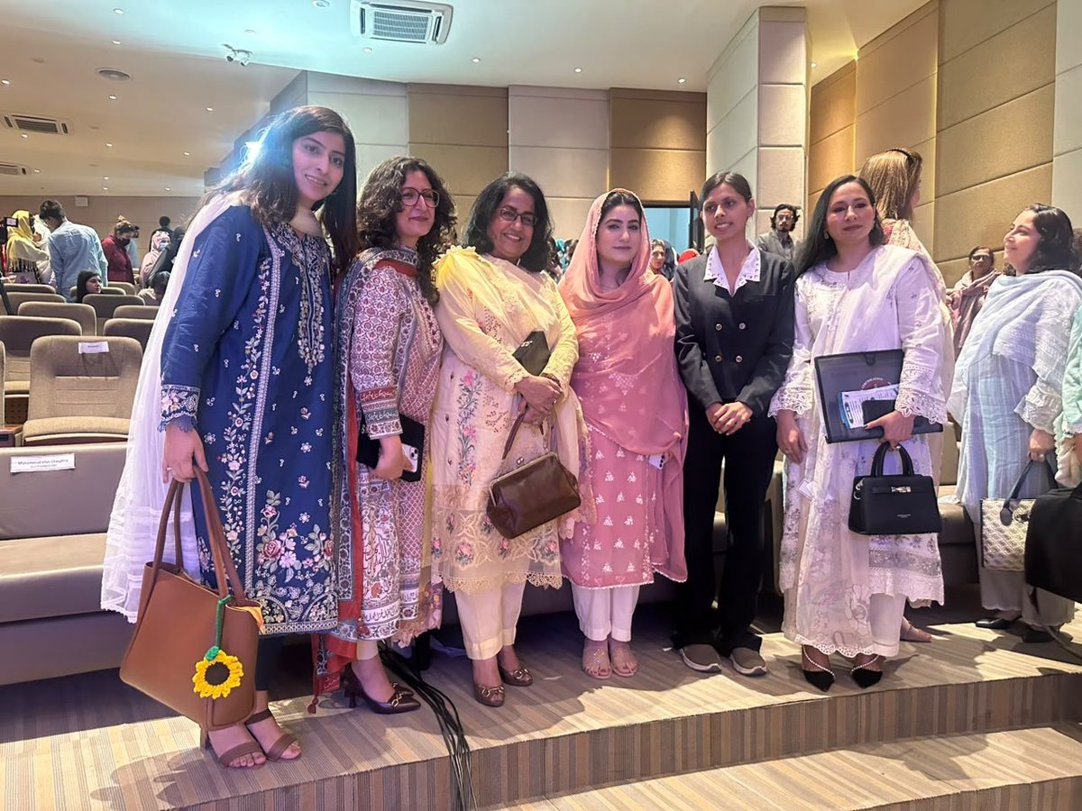 ncswpk's tweet photo. Chairperson Noureen Bano Lehri at the Pakistan Women Leadership &amp; Policy Summit 2026, called for greater women’s participation in politics, local government and decision-making. She highlighted NCSW’s collaboration with ECP to strengthen pathways to women’s political leadership. https://t.co/6oxx1sqjWc