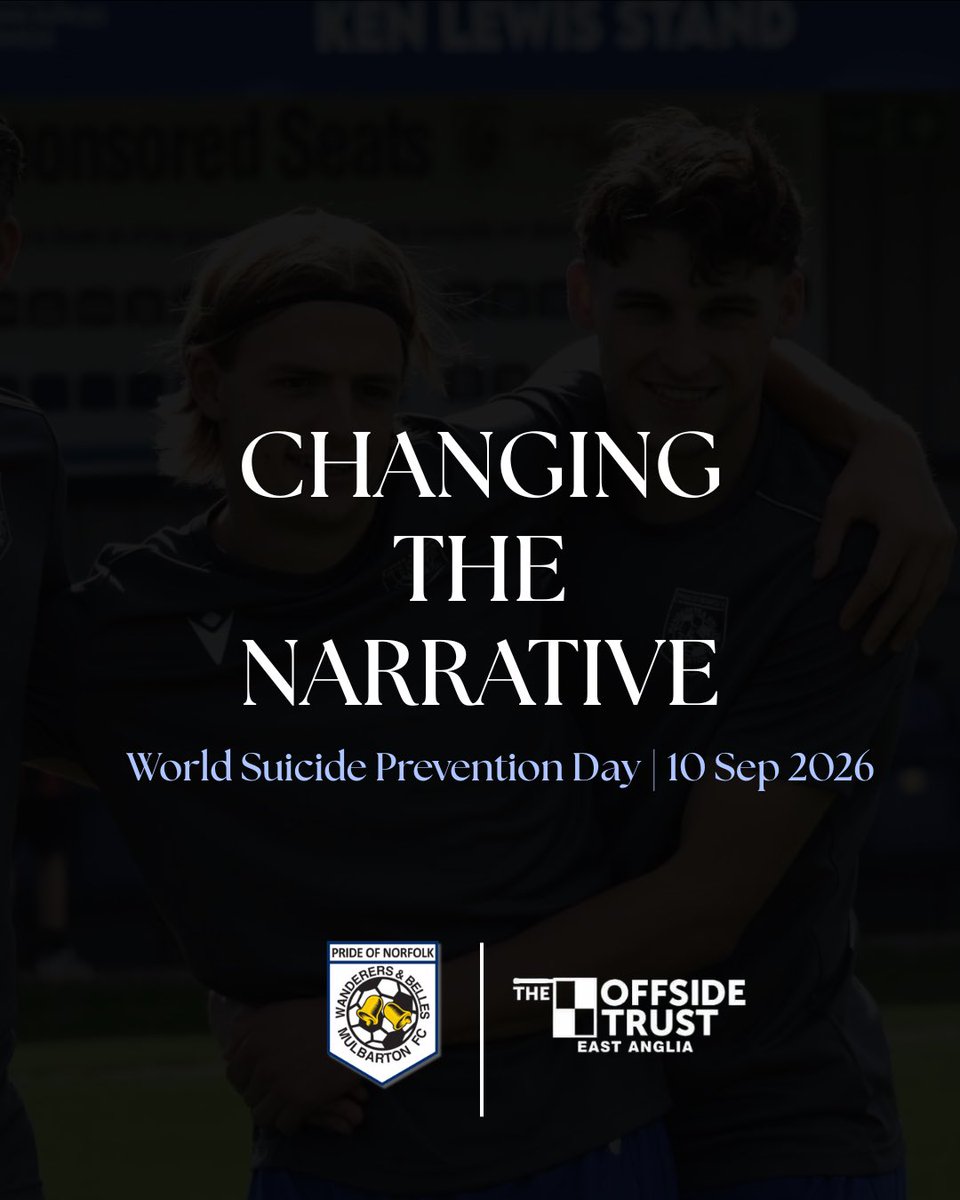 MulbartonFC's tweet photo. 🔵⚫️ WORLD SUICIDE PREVENTION DAY

Change the Narrative. Start the Conversation.

Football gives us teammates, friendships and a place to belong. Today, we’re proud to support @sayitlad, and encourage everyone to start the conversations that matter. 💙🖤

#MWFC #SayItLad #WSPD https://t.co/BQzfPUZgaD