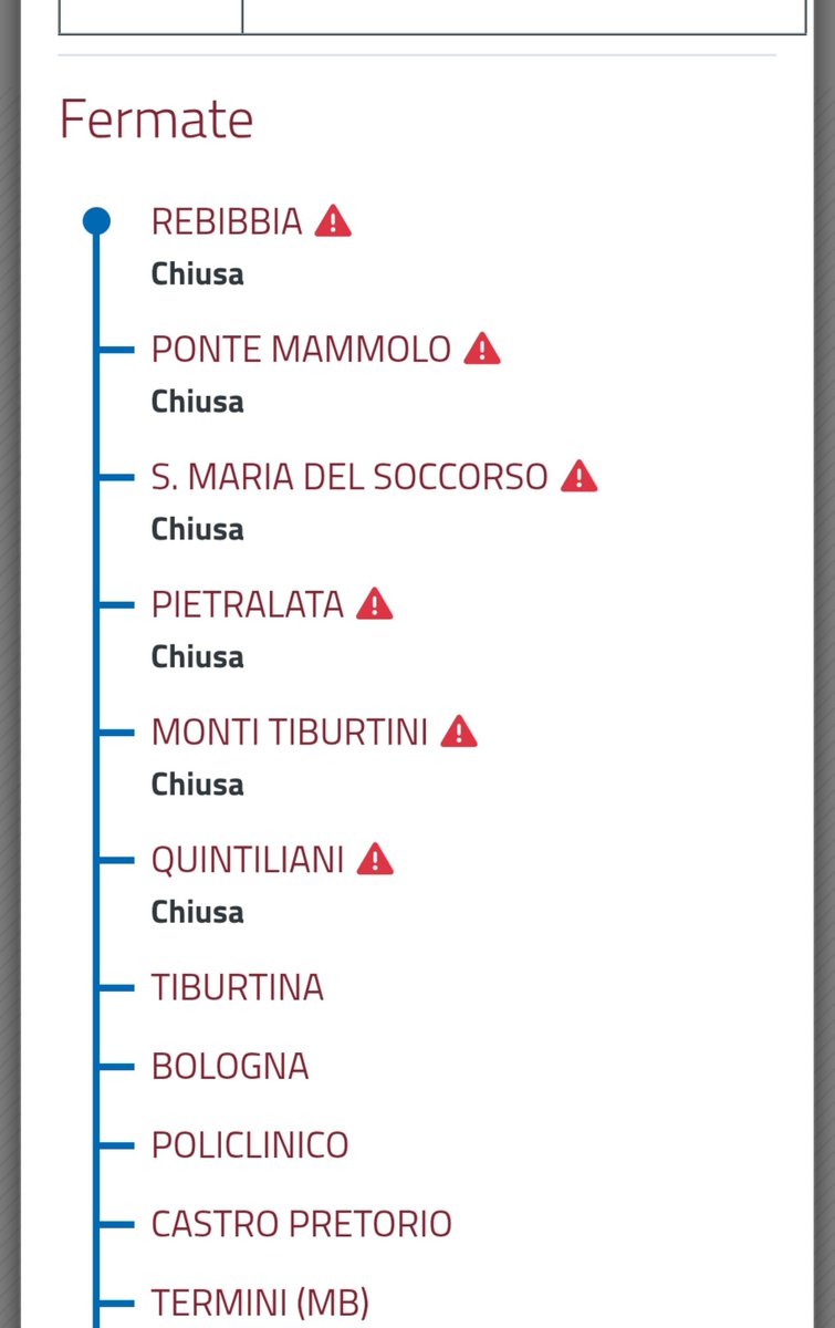 MercurioPsi's tweet photo. #MetroB CHIUSA🚫 tratta da Rebibbia a Quintiliani per caduta albero https://t.co/LxM76iDfhA