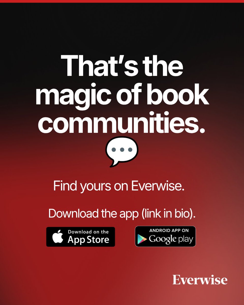 EverwiseCo's tweet photo. 📖 DID YOU KNOW...
Talking about a book can change the way you see it. 👀

Someone else might notice something you completely missed.

That’s why book conversations matter. 💬
Find yours on Everwise.

Google Play - https://t.co/BHWBKePSP5
App Store - https://t.co/9kNWG274CD

#Books #ReadingCommunity #TBR #booklovers #bookish