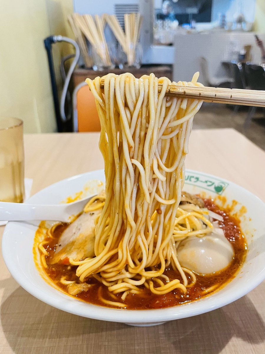 bloomramen's tweet photo. らーめん カッパハウス トコロザワ さん　にて
「味玉トマトラーメン｣
とろみ味わい濃厚にして酸味ですっきり
カッパグループさんの看板メニューを存分に堪能す　久し振り故喜びも ひとしお
真の定番たる+｢チーズごはん｣は控える一方で炙りチャーシュー香ばし!  印象的であった

2026年百三十六杯目 https://t.co/vbEUuG58O4