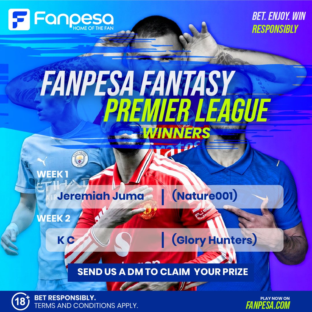 fanpesaKe's tweet photo. Week 1 said, “Let’s see what you’ve got.”
Week 2 said, “Okay, now prove it.” 

Meanwhile, the rest of us are still blaming VAR, referees, bad luck and “that one goal that ruined everything.” 😂😂

Big congratulations to our winners! 👏

#FanPesa #PremierLeague #BuiltForTheFans https://t.co/8rnqid79Yj