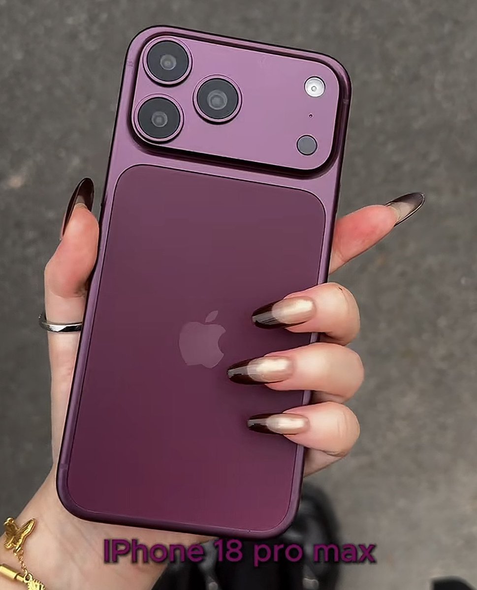 fairiehaze's tweet photo. new burgundy iphone 18 pro max one of the best colors apple has ever created. https://t.co/teSLC8OQjn
