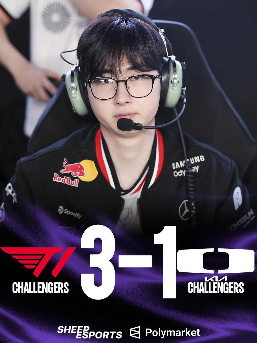 Sheep_Esports's tweet photo. T1 ESPORTS ACADEMY 🇰🇷 ADVANCE TO THE LCK CL GRAND FINALS!

They defeat DK Challengers with a 3-1 score! https://t.co/lt5ka6VH4Y