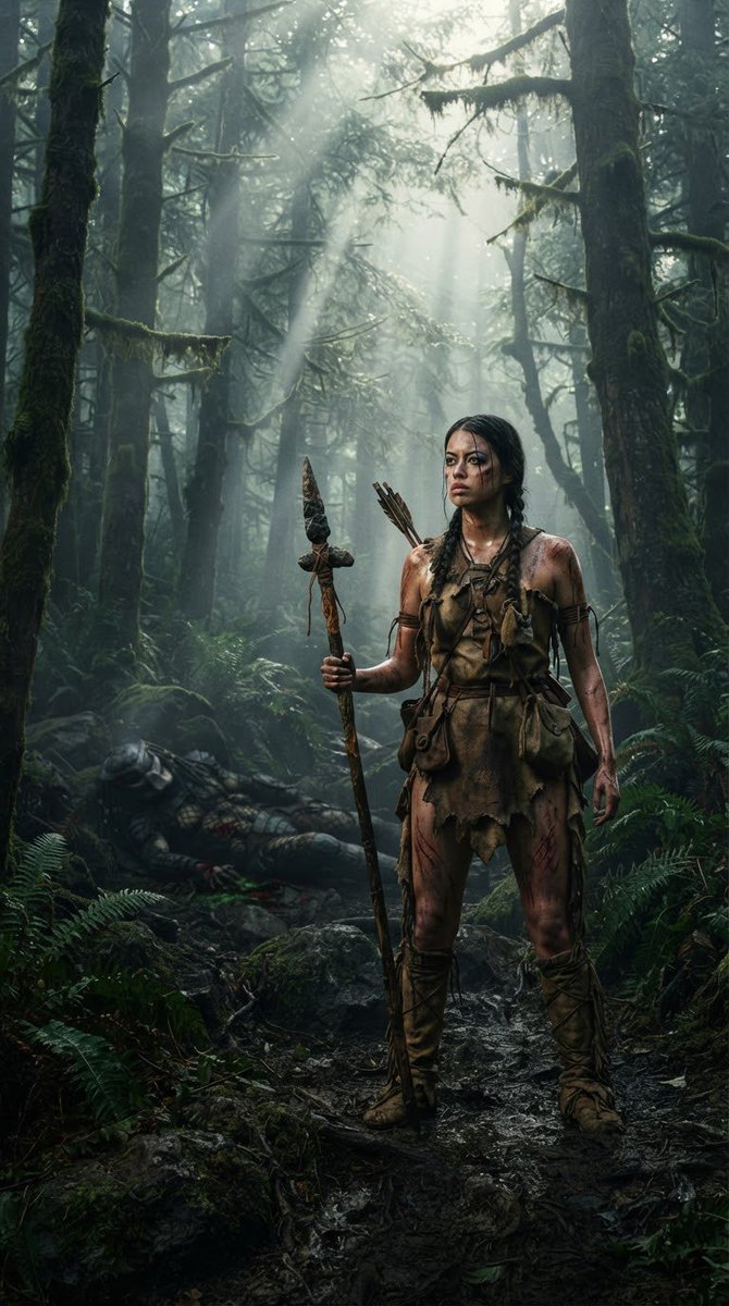 OkimMonica3936's tweet photo. Naru defeating the prey was. also because she has knowledge of hunting animals and she knows the forest well because she grew up there( prey2022 https://t.co/kfVlRZYqON