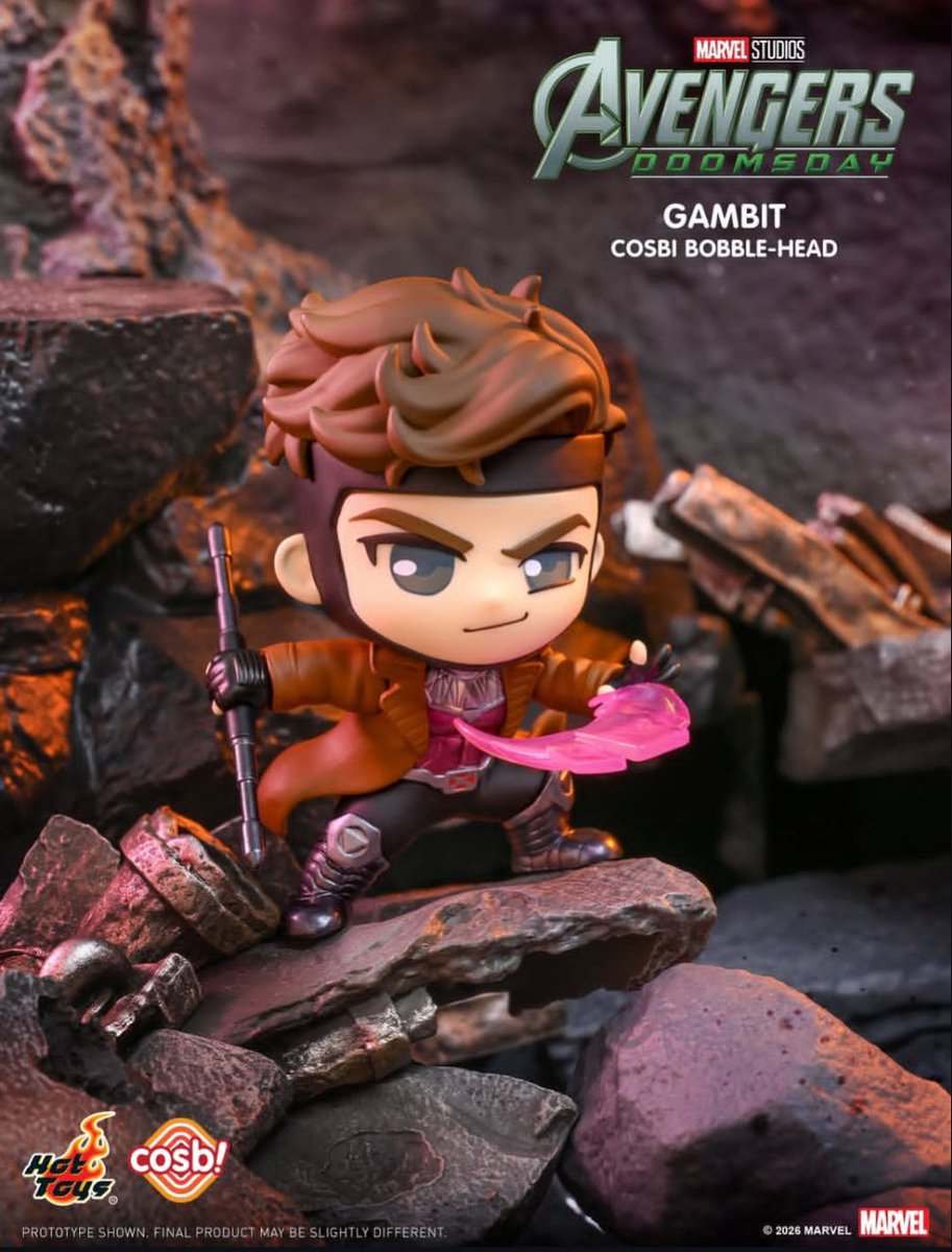 GambitSpotting's tweet photo. Spotted: Gambit cosbi bobble head for Avengers Doomsday 

#gambit https://t.co/SslRvrMkwF