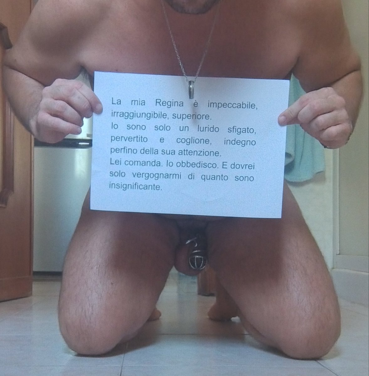 GynarchyQueenIt's tweet photo. Questo è solo l’inizio di ciò che succede ai coglioni del mio harem quando mi deludono!
Mi chiedo se riuscirà a recuperare o verrà gettato via come spazzatura! 😈
Secondo voi nelle ultime ore:
1. Sta recuperando 
2. Sta mostrando di essere spazzatura
😈👸🏻😈 https://t.co/kyIK23xH18